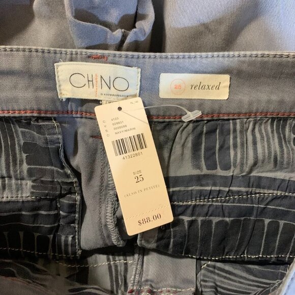 Chino By Anthropologie Women's Mid Rise Cotton 5‎ Pocket Khaki Pants Size 25 NWT - Picture 6 of 15